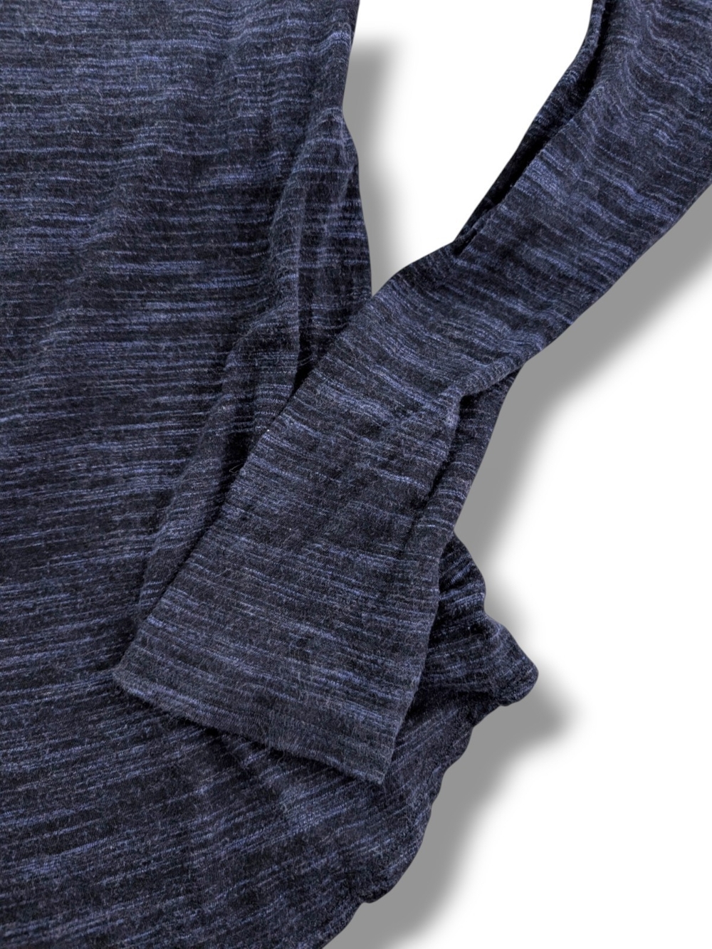 Athleta Fastest Track Long Sleeve Top Size XS Blue Space Dye - Picture 6 of 6